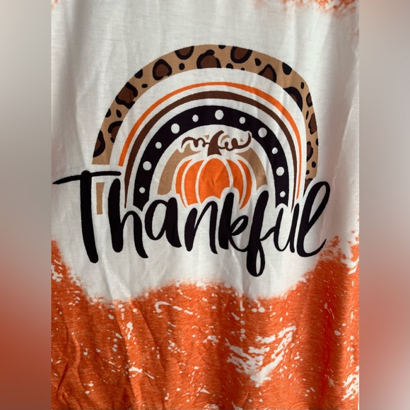 T-shirt Thankful Women’s Size Medium, New - Picture 2 of 3